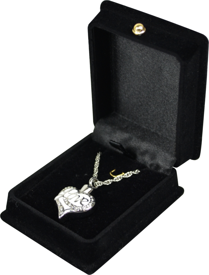 Heart - Love in White Pendant