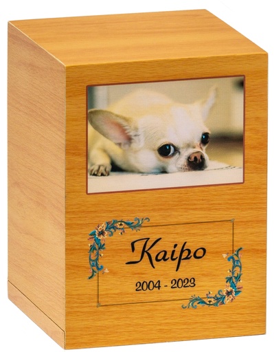 [EC 209 WB] Large Light Brown Fiberboard Pet Urn